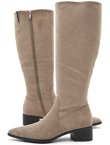 Bota casual cuero purapiel