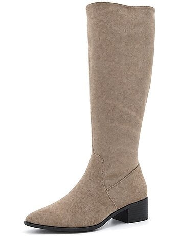 Bota casual cuero purapiel