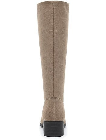 Bota casual cuero purapiel