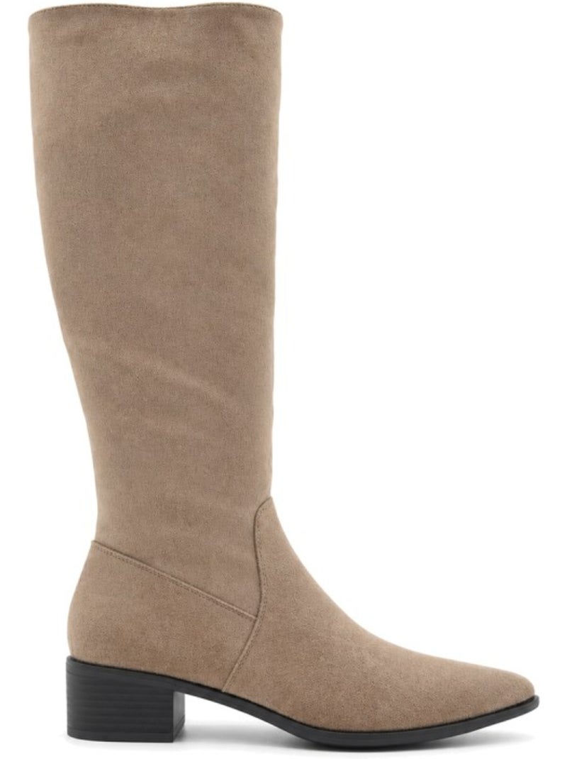 Bota casual cuero purapiel Marrón - Kiabi