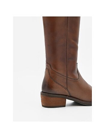 Bota Casual Cuero Purapiel