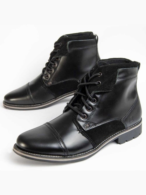Bota Casual Cuero Purapiel - Kiabi