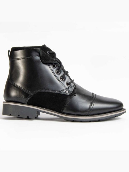 Bota Casual Cuero Purapiel - Kiabi