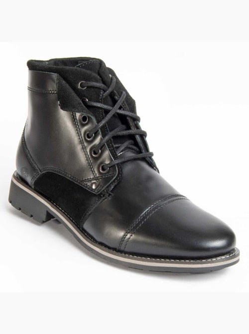 Bota Casual Cuero Purapiel - Kiabi