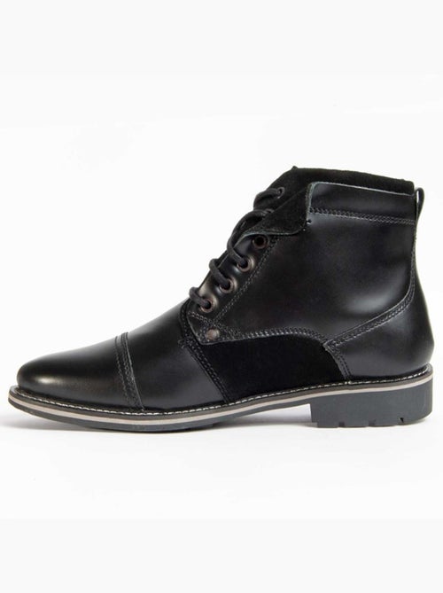 Bota Casual Cuero Purapiel - Kiabi