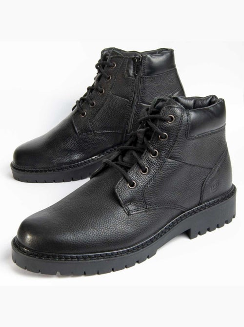 Bota Casual Cuero Purapiel - Kiabi