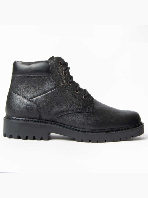 Bota Casual Cuero Purapiel - Kiabi