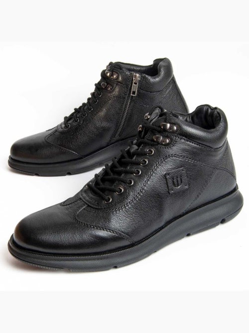 Bota Casual Cuero Purapiel - Kiabi