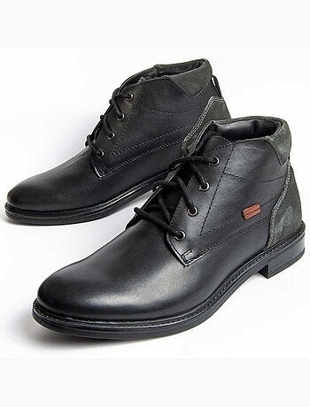 Bota Casual Cuero Purapiel