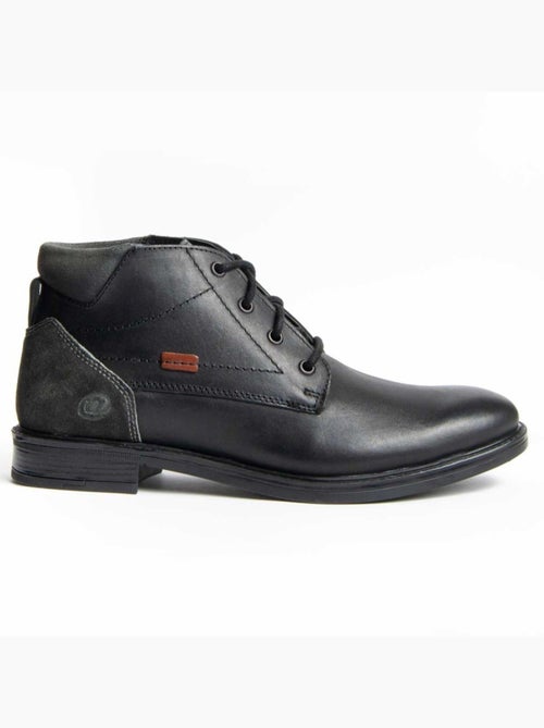 Bota Casual Cuero Purapiel - Kiabi