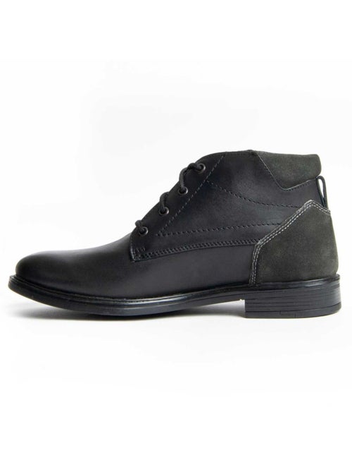 Bota Casual Cuero Purapiel - Kiabi