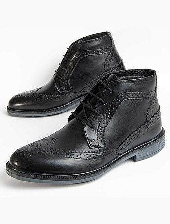 Bota Casual Cuero Purapiel
