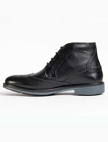 Bota Casual Cuero Purapiel