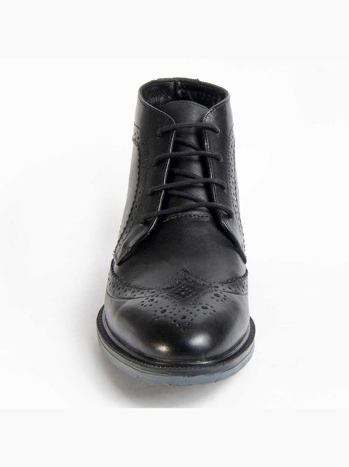 Bota Casual Cuero Purapiel - Kiabi