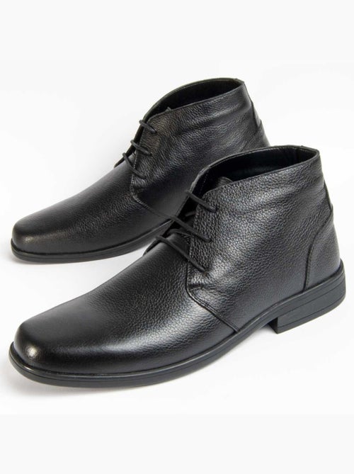 Bota Casual Cuero Purapiel - Kiabi