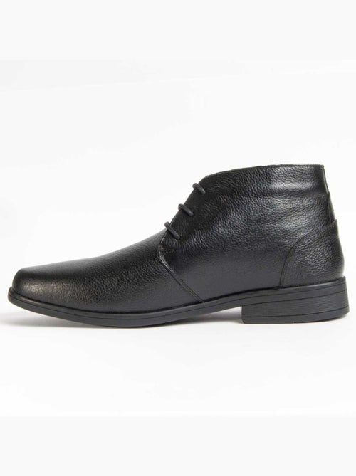 Bota Casual Cuero Purapiel - Kiabi