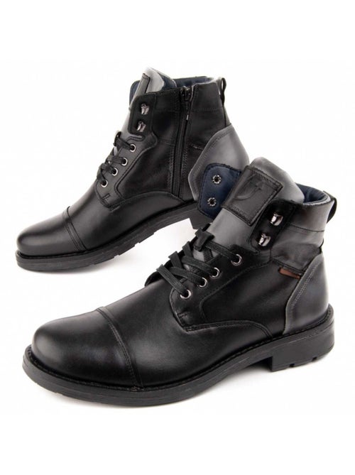 Bota Casual Cuero Purapiel - Kiabi