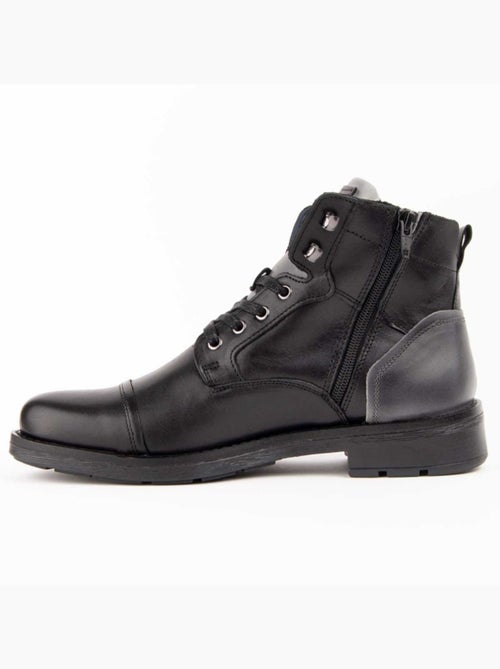 Bota Casual Cuero Purapiel - Kiabi