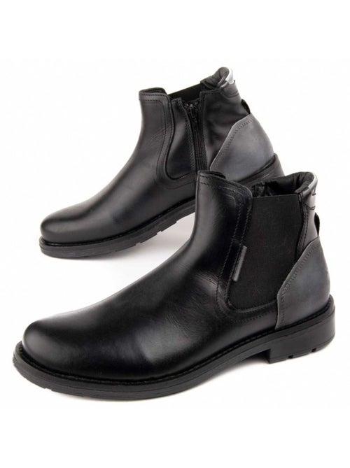 Bota Casual Cuero Purapiel - Kiabi
