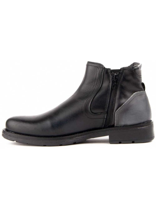 Bota Casual Cuero Purapiel - Kiabi