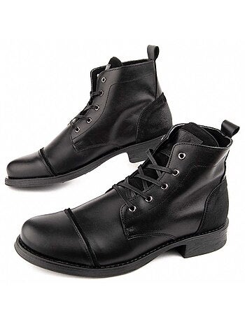 Bota Casual Cuero Purapiel