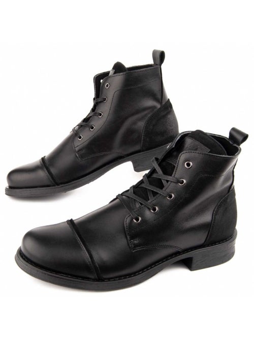 Bota Casual Cuero Purapiel - Kiabi
