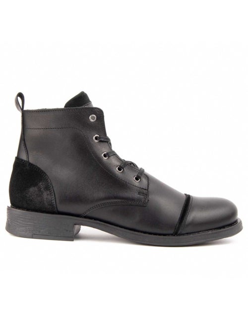 Bota Casual Cuero Purapiel - Kiabi