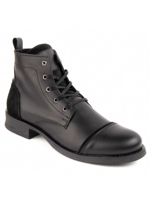 Bota Casual Cuero Purapiel - Kiabi
