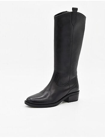 Bota casual cuero purapiel
