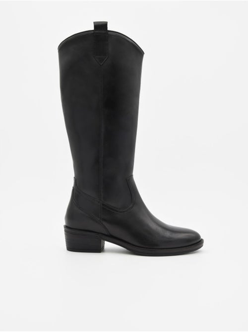 Bota Casual Cuero Purapiel - Kiabi