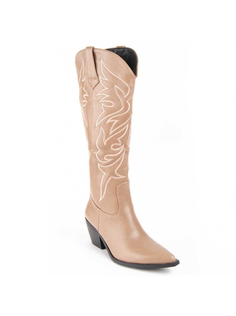 Bota Casual Sintetico Montevita Beige - Kiabi