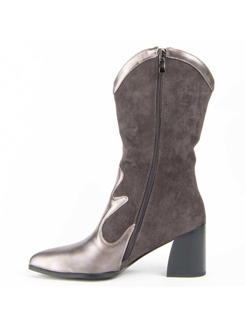 Bota Casual Sintetico Montevita Gris - Kiabi