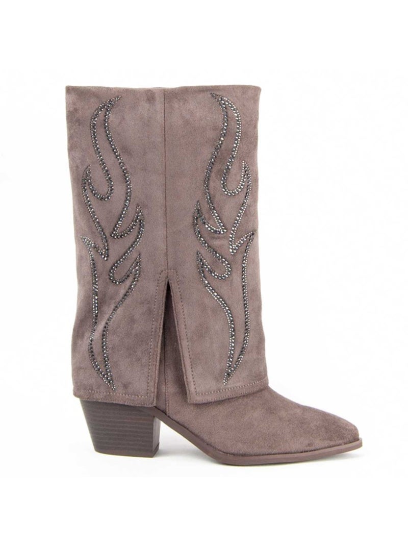 Bota Casual Sintetico Montevita Gris - Kiabi