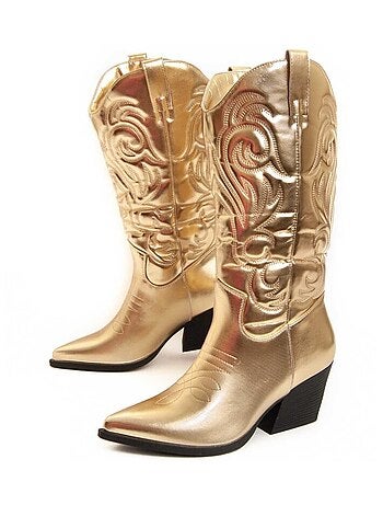 Bota Cowboy De Tacón Para Mujer. Montevita Bottavita