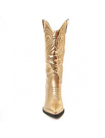 Bota Cowboy De Tacón Para Mujer. Montevita Bottavita