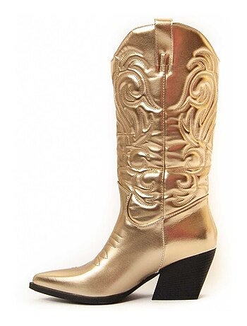 Bota Cowboy De Tacón Para Mujer. Montevita Bottavita
