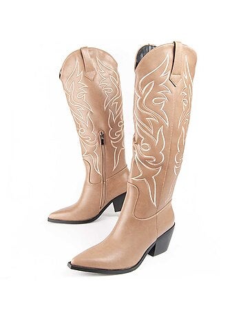 Bota Cowboy Para Mujer. Montevita Botarey