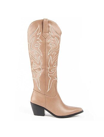 Bota Cowboy Para Mujer. Montevita Botarey