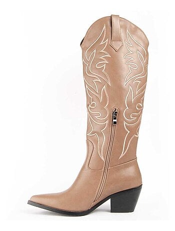 Bota Cowboy Para Mujer. Montevita Botarey
