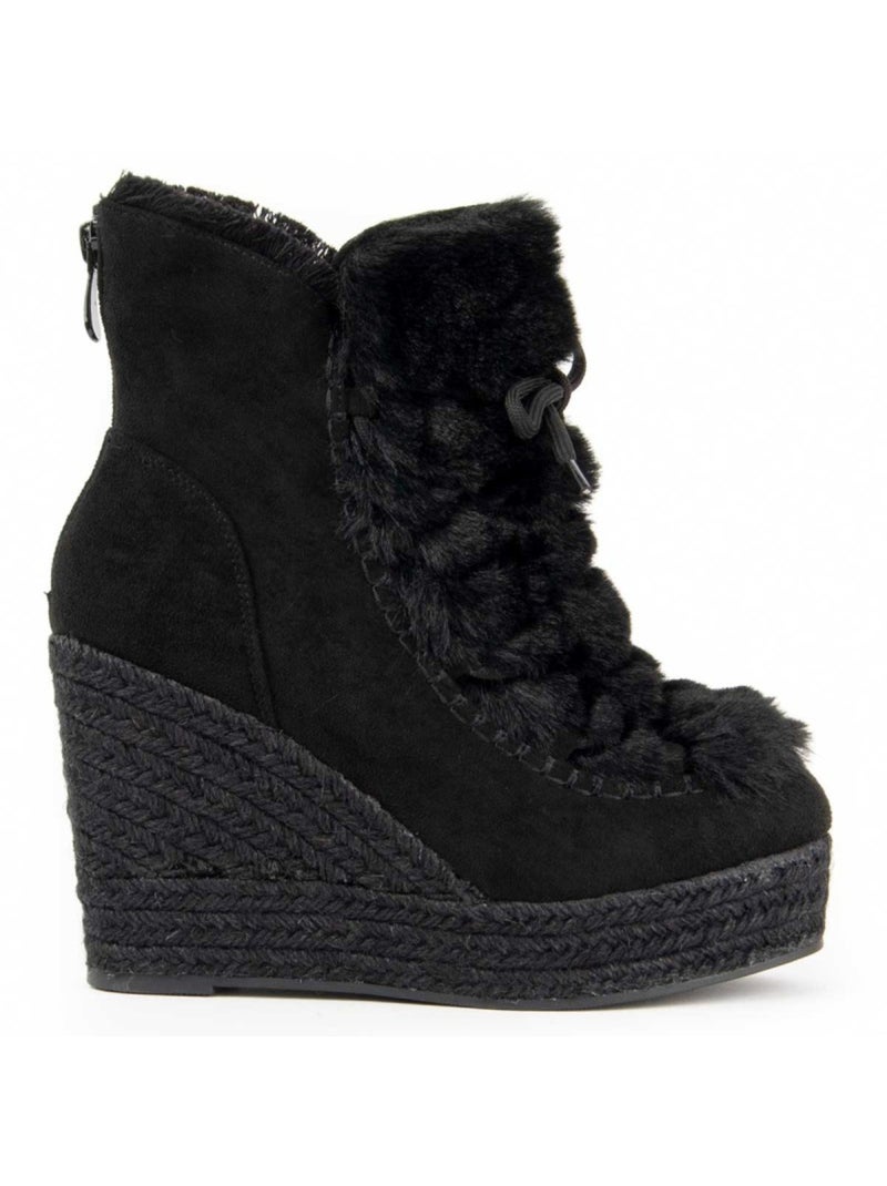 Bota Cuña Sintetico Montevita Negro - Kiabi