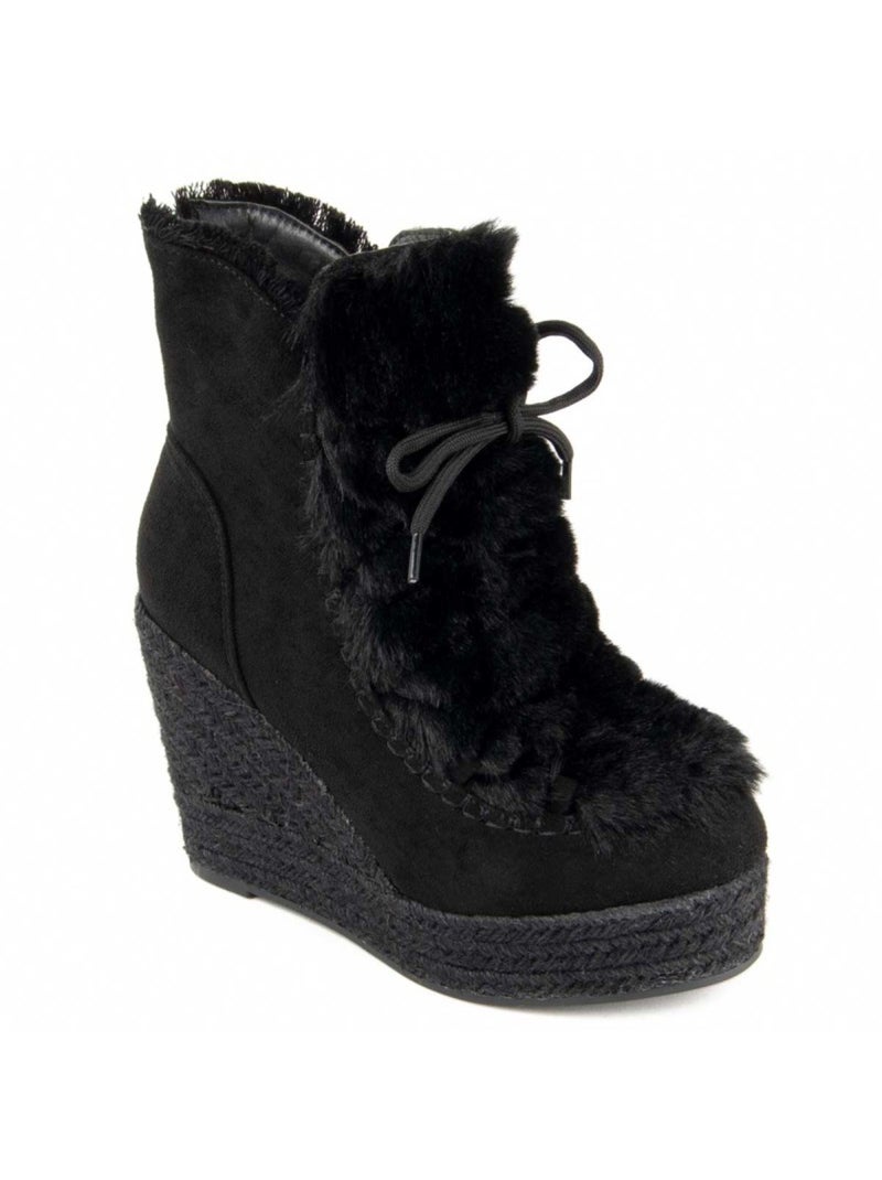 Bota Cuña Sintetico Montevita Negro - Kiabi