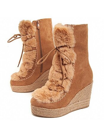 Bota De Cuña Para Mujer. Montevita Bottavita