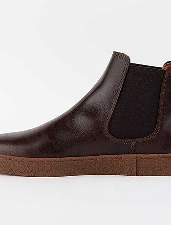 Bota De Piel Para Hombre. Purapiel Botspring