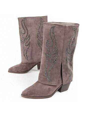 Bota De Tacón Para Mujer. Montevita Faldde