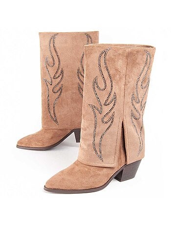 Bota De Tacón Para Mujer. Montevita Faldde