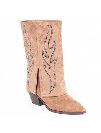 Bota De Tacón Para Mujer. Montevita Faldde