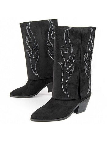 Bota De Tacón Para Mujer. Montevita Faldde