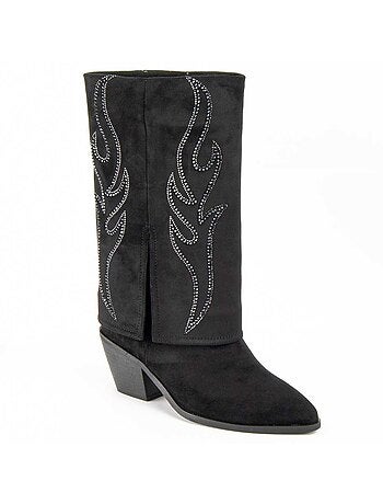 Bota De Tacón Para Mujer. Montevita Faldde