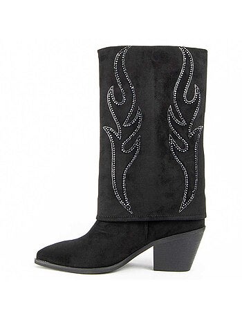 Bota De Tacón Para Mujer. Montevita Faldde