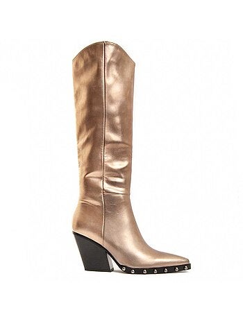 Bota De Tacón Para Mujer. Montevita Tejan